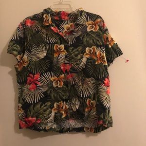 Hawaiian Themed Button Down